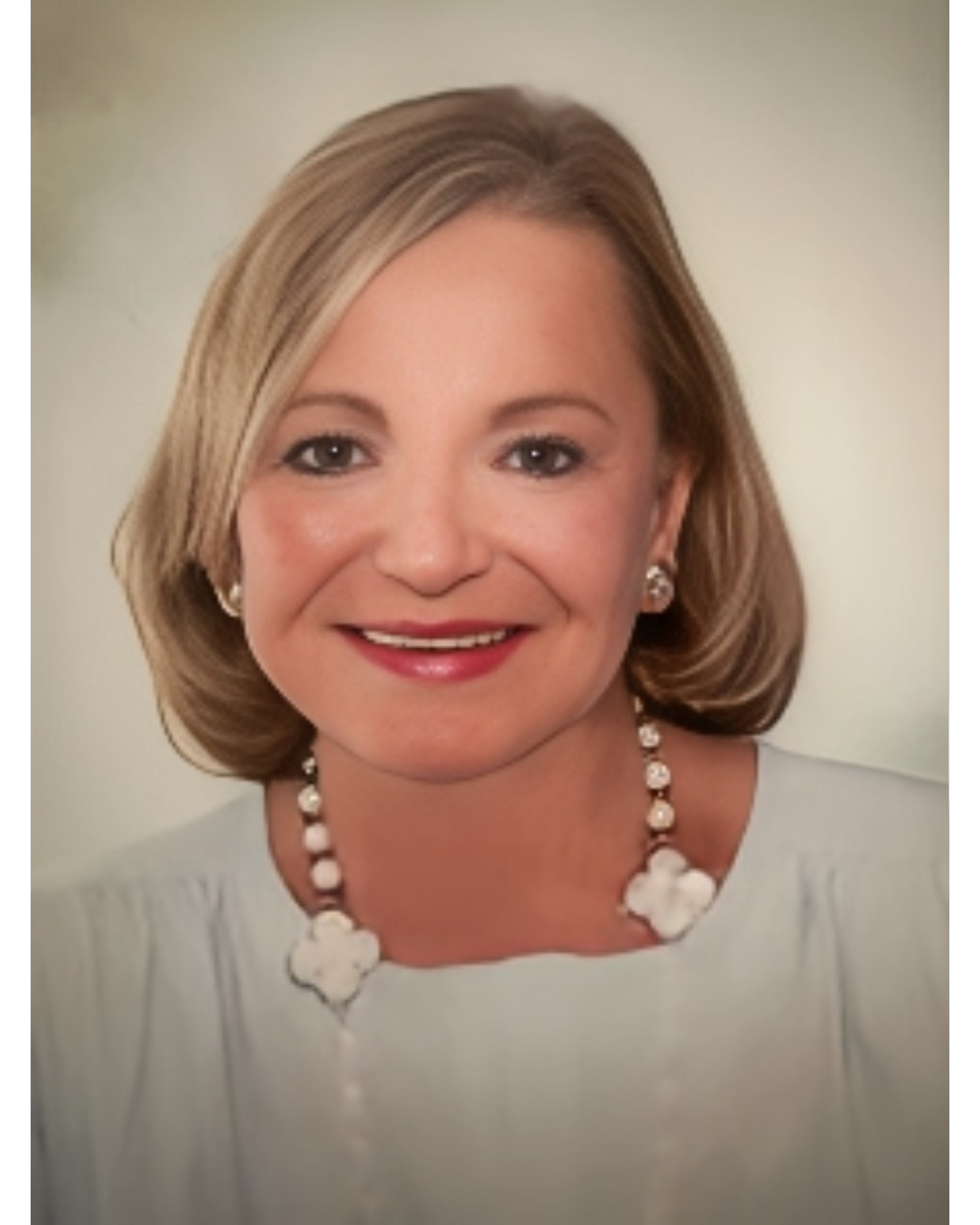 Portrait of a woman with a light background